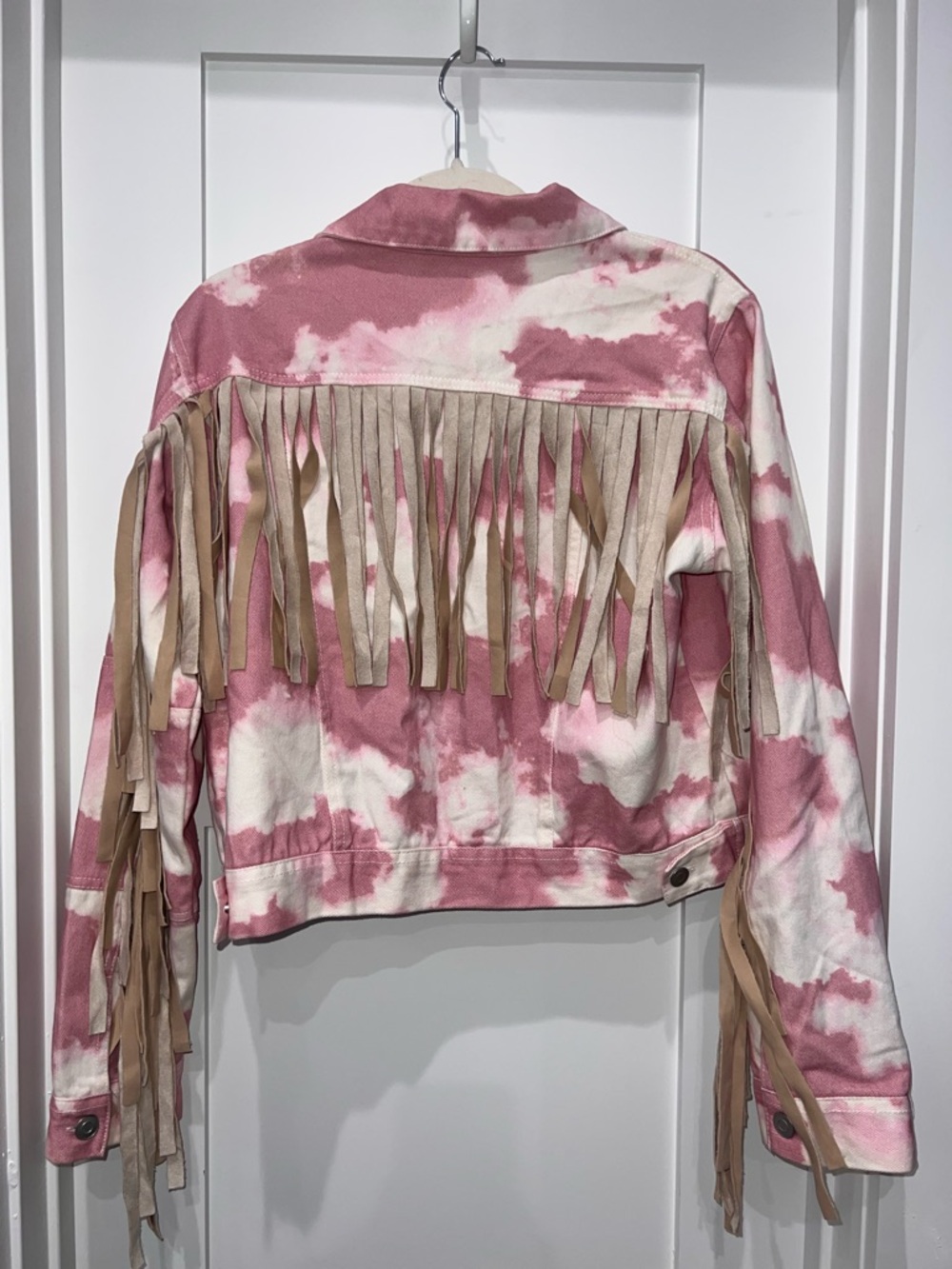 Peach Love California Pink Tie-Dye Crewneck Top